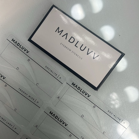 Makeup Eyebrow stencils guide Madluvv Brow for shaping Henna Microblading